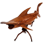 Статуэтка акула-молот деревянная Hammer варинант исполнения - 1 | Loft Concept в Волгограде