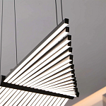 Люстра в виде распахнутых крыльев из тонких металлических планок Flight of Freedom варинант исполнения - 10 | Loft Concept в Волгограде