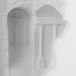 Встраиваемый в стену гипсовый светильник под покраску в античном стиле Antiquity Athena варинант исполнения - 8 | Loft Concept в Волгограде