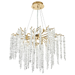Люстра с декором в виде ветвей с хрустальными подвесками Fairytree Gold Crystal Chandelier 8 варинант исполнения - 2 | Loft Concept в Волгограде