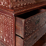 Буфет из массива тика инкрустированный костью Wooden Bone Inlay Mirror Cupboard варинант исполнения - 2 | Loft Concept в Волгограде