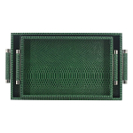 Комплект из двух прямоугольных подносов зеленого цвета Serpent варинант исполнения - 1 | Loft Concept в Волгограде