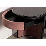 Дизайнерский письменный стол овальной формы с 2-мя выдвижными ящиками по бокам Parsec варинант исполнения - 4 | Loft Concept в Волгограде