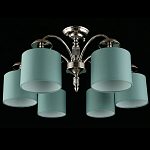 Люстра потолочная Nikoletta с бирюзовым плафоном варинант исполнения - 2 | Loft Concept в Волгограде