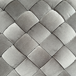 Пуф плетеный велюровый светло-бежевый  Soft Wicker Pouf варинант исполнения - 2 | Loft Concept в Волгограде