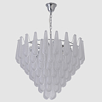 Люстра с подвесками из рифленного стекла в форме капель Textured Glass Chandelier варинант исполнения - 12 | Loft Concept в Волгограде
