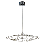 Люстра подвесная с тонкой металлической конструкцией цвета хром Quasar варинант исполнения - 1 | Loft Concept в Волгограде