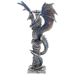 Подсвечник в виде Дракона Grey Blue Dragon Candlestick варинант исполнения - 3 | Loft Concept в Волгограде