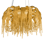 Люстра подвесная круглая с изогнутыми металлическими дугами и ниспадающими цепочками 65 см Atlantis Chain варинант исполнения - 7 | Loft Concept в Волгограде