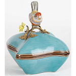 Фарфоровая шкатулка с птицей Eden Garden Blue варинант исполнения - 2 | Loft Concept в Волгограде