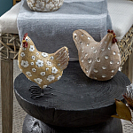 Статуэтка курица с текстурной поверхностью бежевого цвета Rustic Chicken варинант исполнения - 4 | Loft Concept в Волгограде