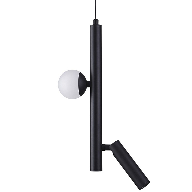 Подвесной светодиодный светильник Longo Hanging Lamp Черный Белый Подвесной светодиодный светильник Longo Hanging Lamp Черный Белый в Волгограде | Loft Concept