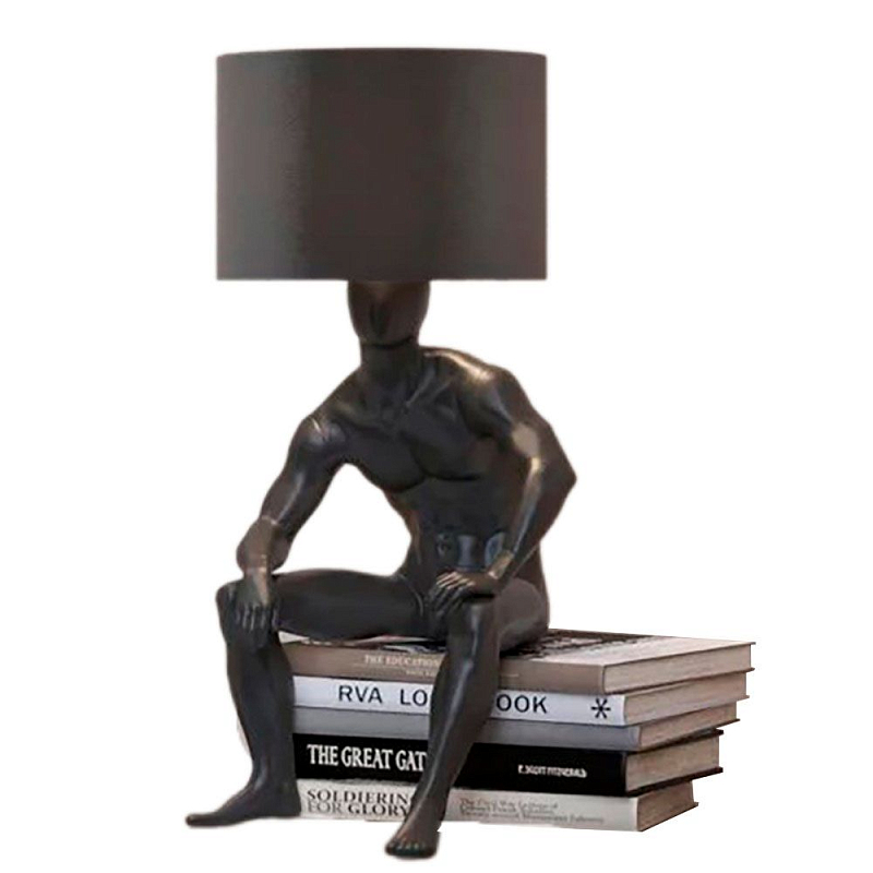 Настольная лампа с абажуром GERTY LAMP Белый Красный Золотой Черный Серебряный Настольная лампа с абажуром GERTY LAMP Белый Красный Золотой Черный Серебряный в Волгограде | Loft Concept