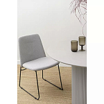 Стул мягкий светло-серый Chair Gray Runners варинант исполнения - 9 | Loft Concept в Волгограде