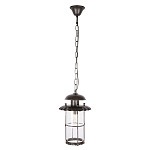 Уличный подвесной светильник с цилиндрическим плафоном на цепи Elysian Lanterns варинант исполнения - 1 | Loft Concept в Волгограде