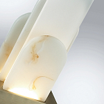 Настольная лампа с белыми вертикальными элементами Alabaster Totem   варинант исполнения - 7 | Loft Concept в Волгограде