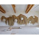 Большая дизайнерская Инсталляция из соломы RAFFIA Installation  варинант исполнения - 3 | Loft Concept в Волгограде