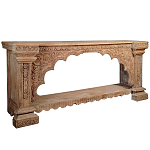 Большая Этническая Консоль с резным орнаментом  варинант исполнения - 1 | Loft Concept в Волгограде