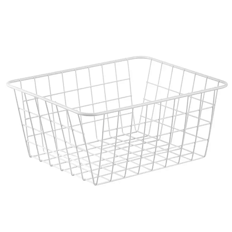 Корзина для хранения железная Iron Basket S Белый Черный Корзина для хранения железная Iron Basket S Белый Черный в Волгограде | Loft Concept