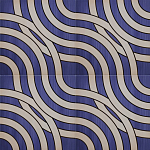 Дизайнерская плитка с узором Круги  варинант исполнения - 1 | Loft Concept в Волгограде