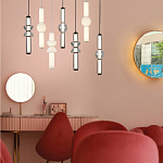 Подвесной светильник с белыми матовыми плафонами Hiding secrets варинант исполнения - 6 | Loft Concept в Волгограде