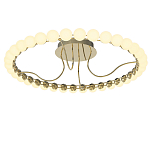Люстра кольцевая потолочная с круглыми плафонами белого цвета PEARLS Suspension 60 варинант исполнения - 2 | Loft Concept в Волгограде