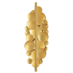 Бра светодиодное из многослойных золотых дисков Metal Disc Chandelier варинант исполнения - 2 | Loft Concept в Волгограде