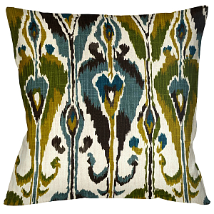 Декоративная подушка Ikat Pattern с бежевой оборотной стороной