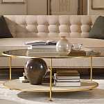 Кофейный стол круглый с полкой на 3-х ножках Round Textured Coffee Table варинант исполнения - 1 | Loft Concept в Волгограде