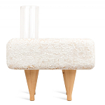 Керамический столик на деревянных ножках «Квадро» варинант исполнения - 4 | Loft Concept в Волгограде