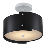 Потолочный светильник круглый светодиодный Semicircular White Panels чёрный варинант исполнения - 2 | Loft Concept в Волгограде