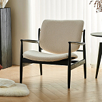 Кресло с каркасом и ножками из древесины и мягкими сиденьем и спинкой Venice варинант исполнения - 3 | Loft Concept в Волгограде