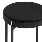 Табурет с мягким круглым сиденьем RIO Black варинант исполнения - 4 | Loft Concept в Волгограде