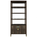 Стеллаж со стеклянными полками Elsa Dreams Walnut варинант исполнения - 7 | Loft Concept в Волгограде