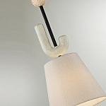 Подвесной светильник с бежевым тканевым плафоном Flourish варинант исполнения - 4 | Loft Concept в Волгограде