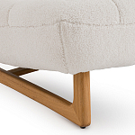 Кресло с обивкой букле Lino White  Boucle Armchair варинант исполнения - 5 | Loft Concept в Волгограде