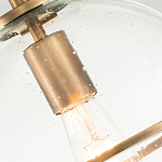 Потолочный светильник с прозрачным стеклянным шаром с эффектом пузырьков Hinkley варинант исполнения - 18 | Loft Concept в Волгограде