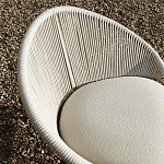 Дизайнерское уличное кресло с веревочной спинкой PETALO Armchair варинант исполнения - 4 | Loft Concept в Волгограде