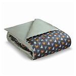 Постельное белье из сатина с принтом треугольники 150х200 см Triangular Dreams варинант исполнения - 1 | Loft Concept в Волгограде