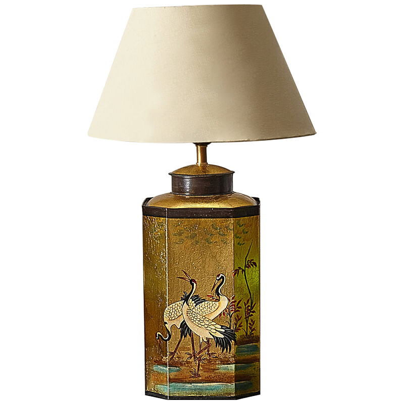 Настольная лампа Шинуазри с абажуром Golden Garden Chinoiserie Table Lamp Золотой Бежевый Мульти Настольная лампа Шинуазри с абажуром Golden Garden Chinoiserie Table Lamp Золотой Бежевый Мульти в Волгограде | Loft Concept