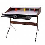 Письменный стол с 2-мя чёрными выдвижными ящиками и нишей с цветными разделителями Ballan варинант исполнения - 3 | Loft Concept в Волгограде