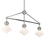 Люстра линейная с ромбовидными плафонами Pointed Diamond Shade варинант исполнения - 2 | Loft Concept в Волгограде