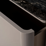 Тумба под телевизор с мраморной столешницей Presentability варинант исполнения - 4 | Loft Concept в Волгограде