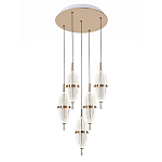 Люстра подвесная с прозрачными фактурными плафонами Reflection of Light варинант исполнения - 1 | Loft Concept в Волгограде