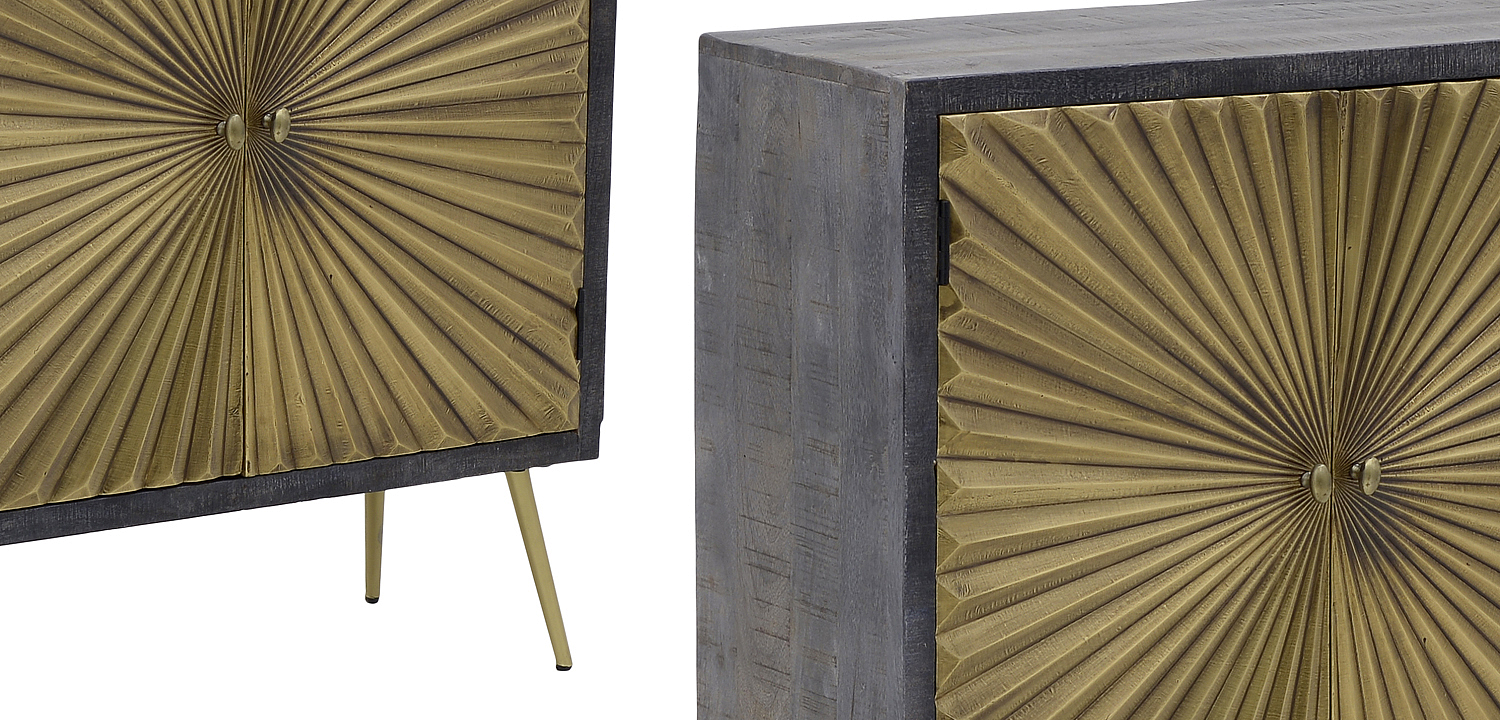 Комод с рельефным фасадом Loritz Sun Chest of Drawers Комод с рельефным фасадом Loritz Sun Chest of Drawers - Loft-Concept в Волгограде