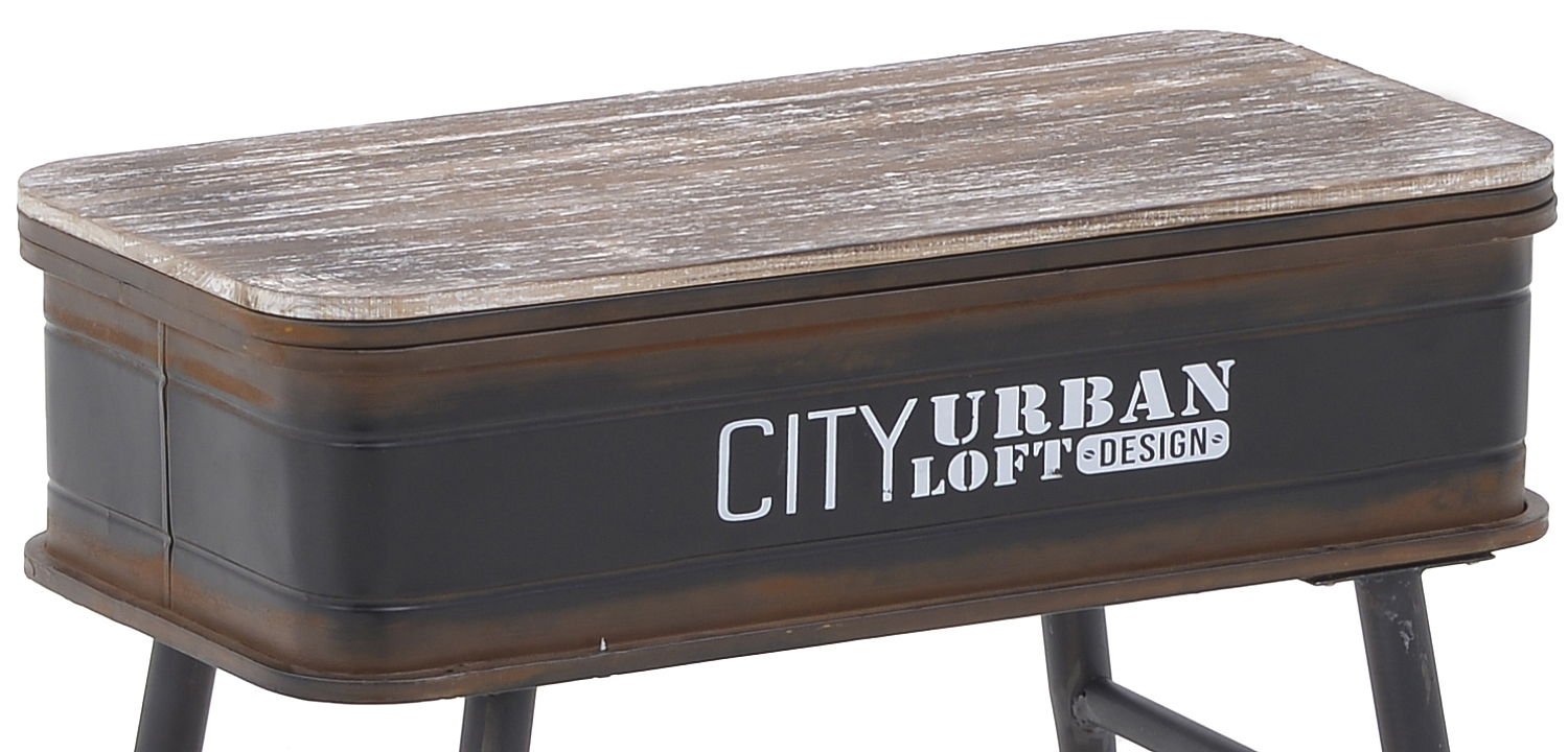 Приставной стол City Urban Loft Design Table black Приставной стол City Urban Loft Design Table black - Loft-Concept в Волгограде