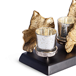 Подсвечник Cozy Light с декором кленовыми листьями варинант исполнения - 2 | Loft Concept в Волгограде