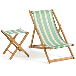 Шезлонг из акации и ткани Argentina варинант исполнения - 7 | Loft Concept в Волгограде