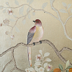 Обои ручная роспись Temple Newsam White Gold gilded silk варинант исполнения - 5 | Loft Concept в Волгограде