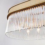 Люстра подвесная овальная со стеклянными трубками Длина 100 см Nembus варинант исполнения - 4 | Loft Concept в Волгограде